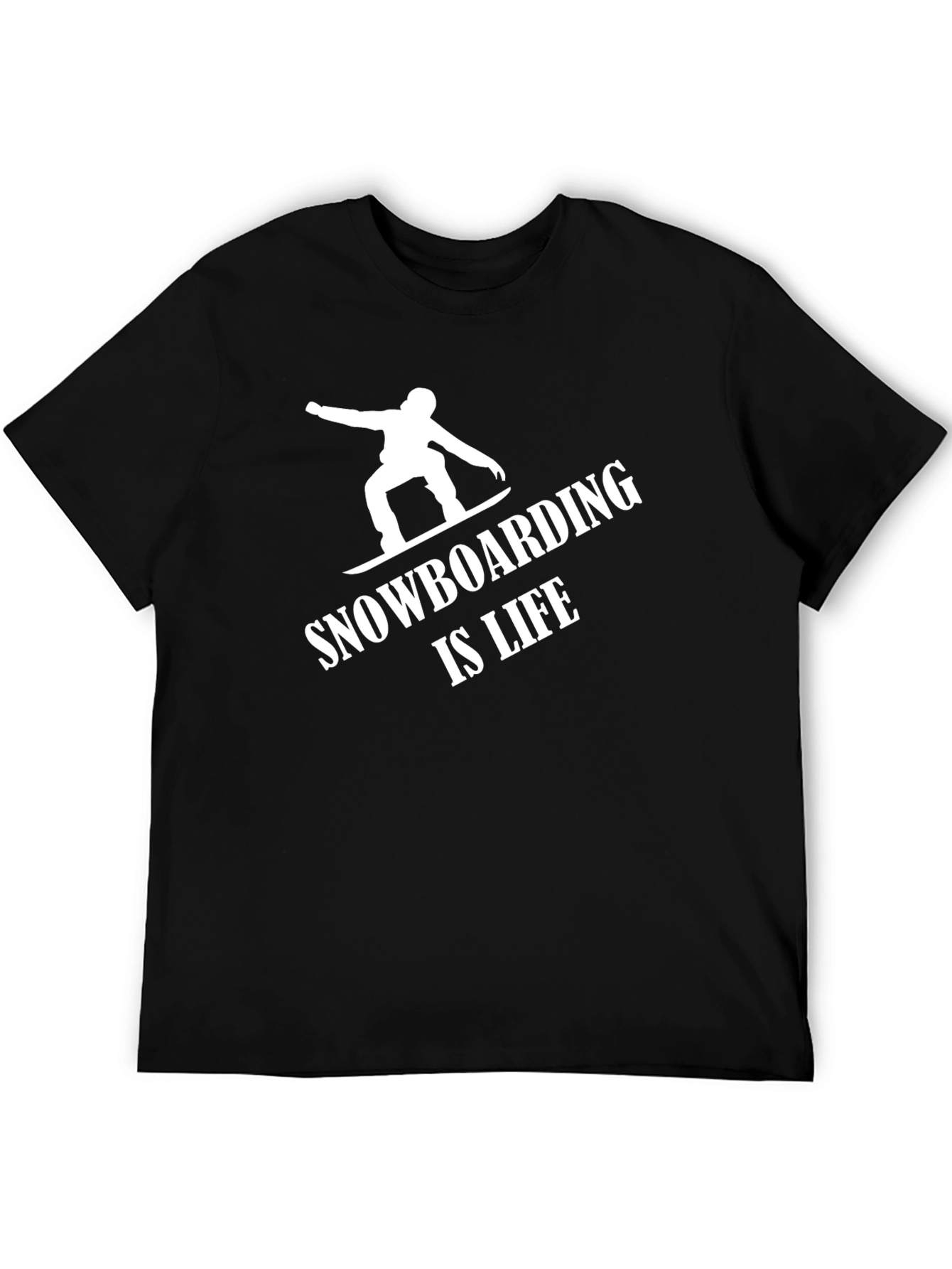 Snowboarding is Life T-Shirt Black