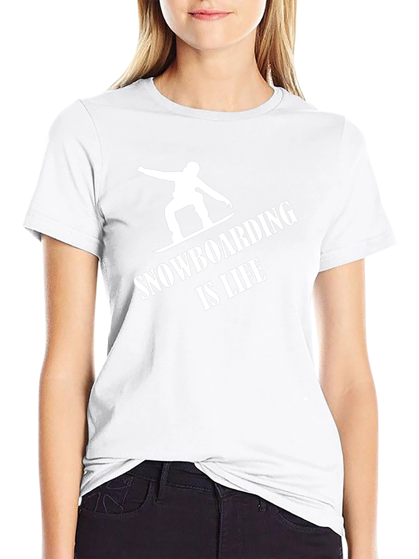 Snowboarding is Life T-Shirt Black