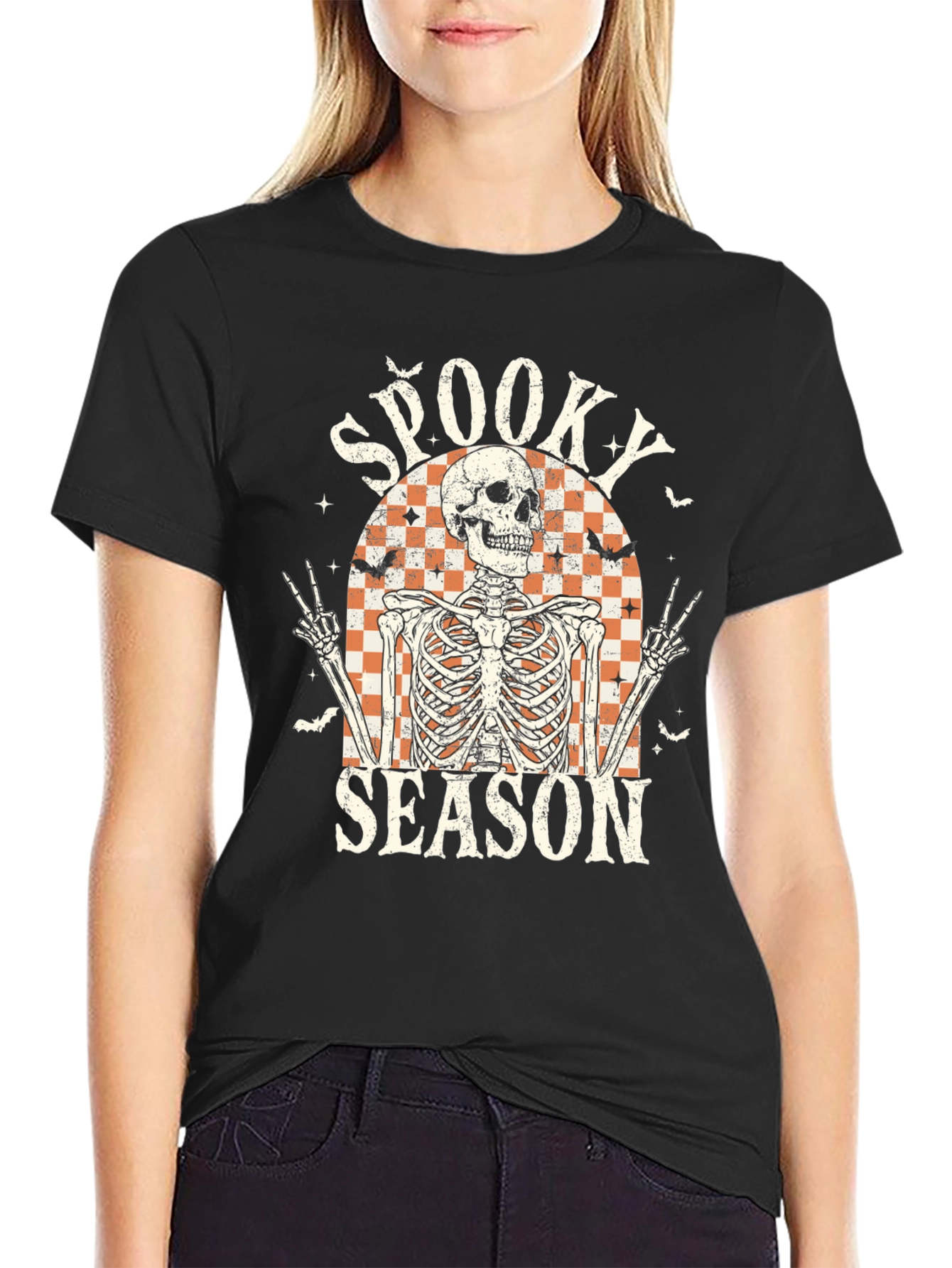 Spooky Season Skeleton T-Shirt - Halloween Style