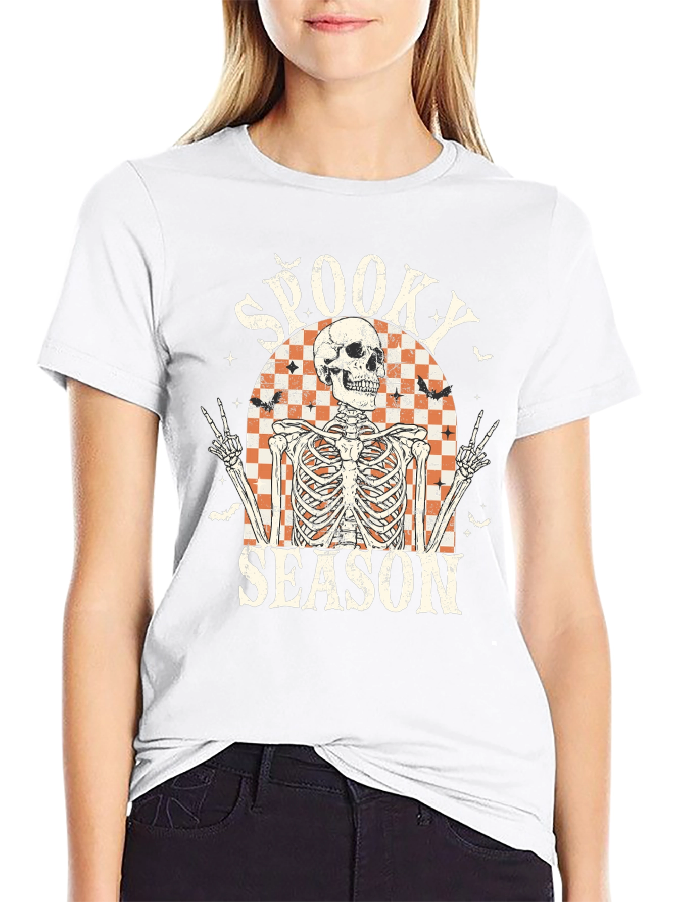 Spooky Season Skeleton T-Shirt - Halloween Style