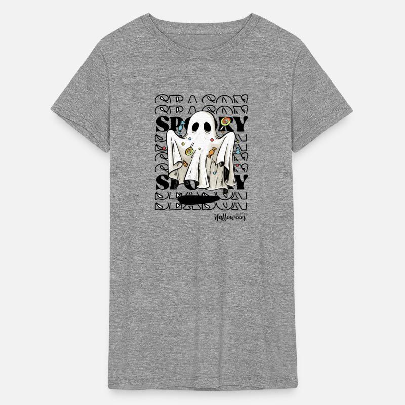 Black and white modern halloween t shirt