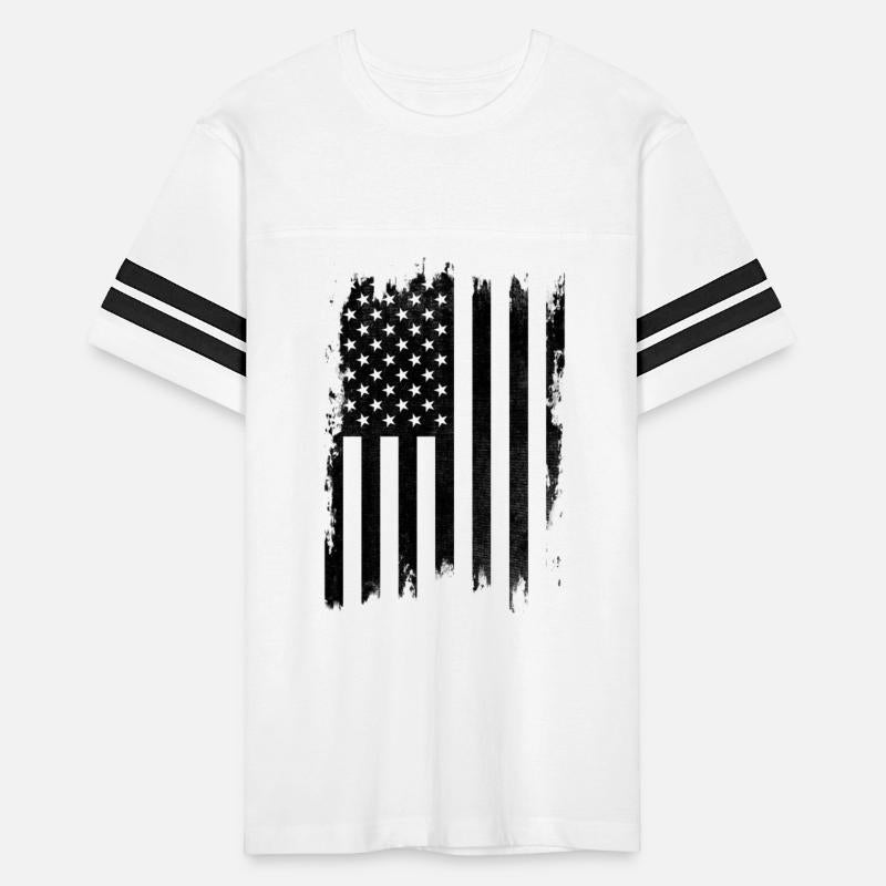 Black Distressed USA Flag. America. American.