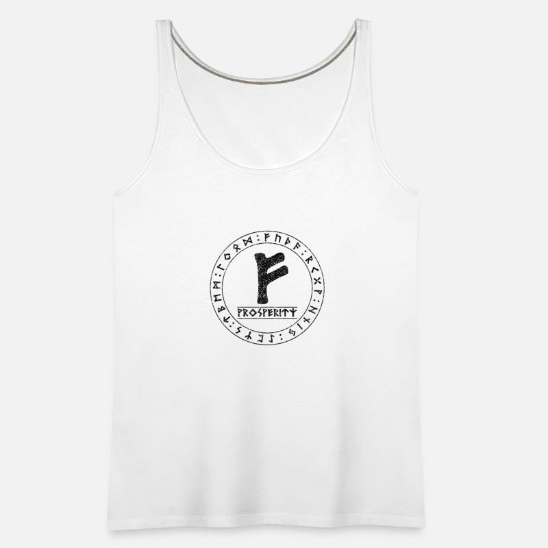 Black rune wealth Fehu. Pagan rune circle