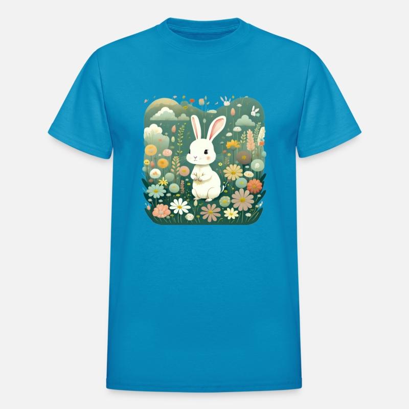 Blissful Bunny amidst Blooms