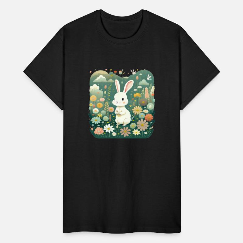 Blissful Bunny amidst Blooms