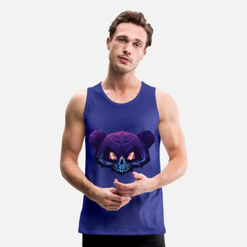 Blue and Magenta Gangster Skeleton Teddy