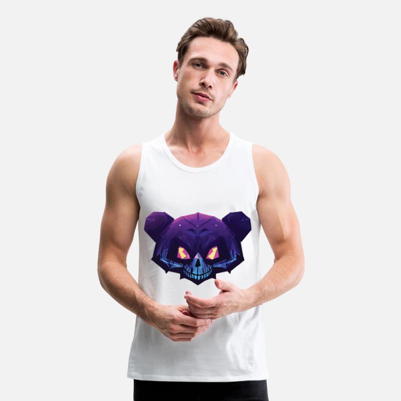 Blue and Magenta Gangster Skeleton Teddy