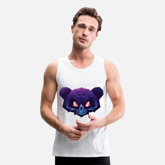 Blue and Magenta Gangster Skeleton Teddy