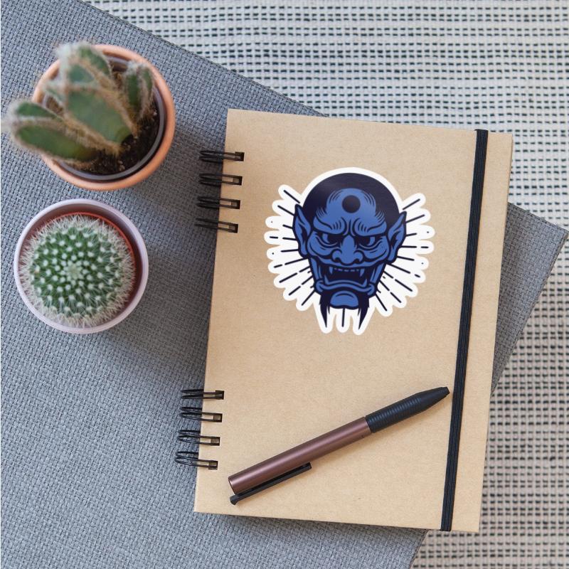 Blue Namahage Japanese Mask