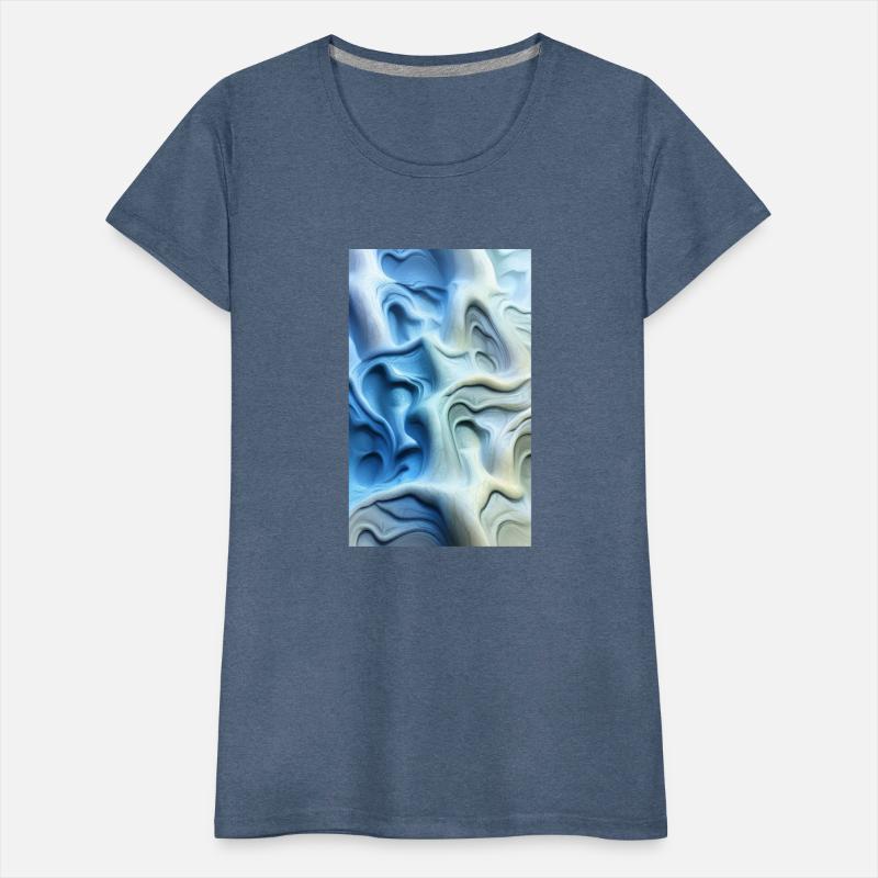 Blueish liquid shapes