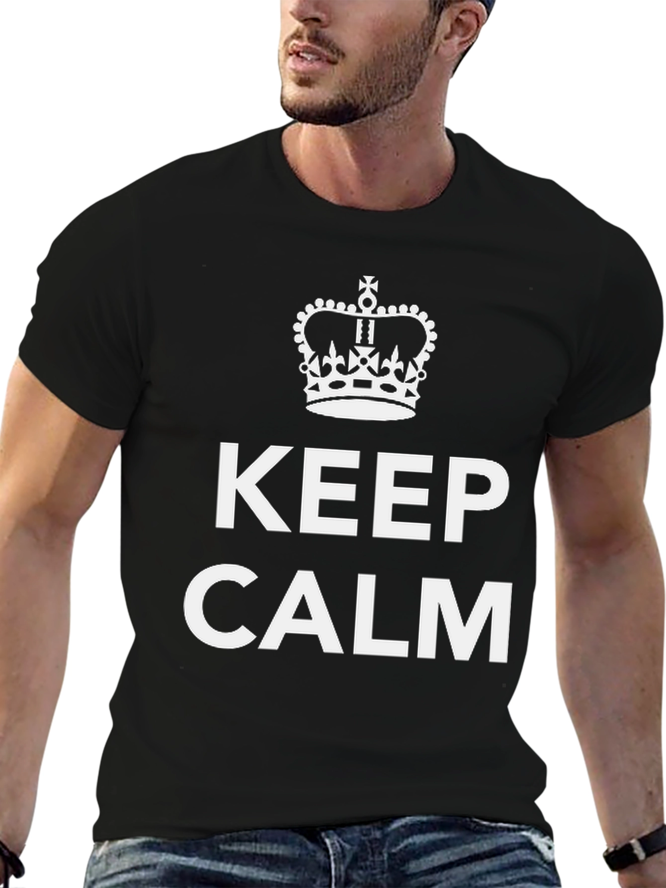 Keep Calm Graphic Tee - Stylish Comfort