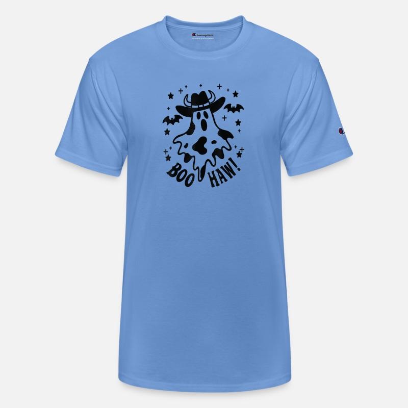 Boo Haw Cute Western Halloween Ghost with Cowboy H