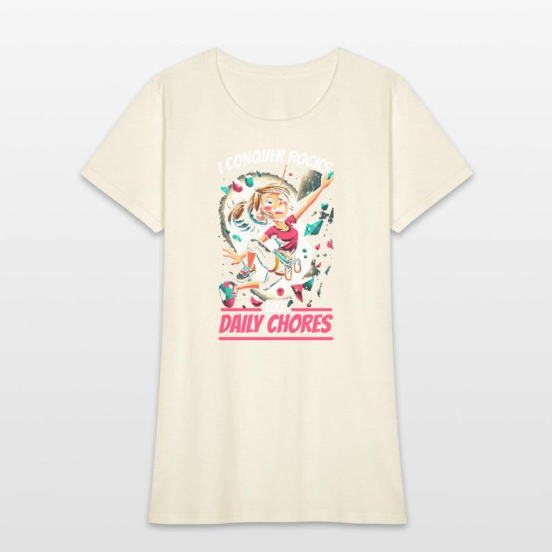 Bouldering Girl Boulderer Rock Climbing Wall