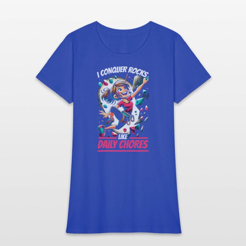 Bouldering Girl Boulderer Rock Climbing Wall