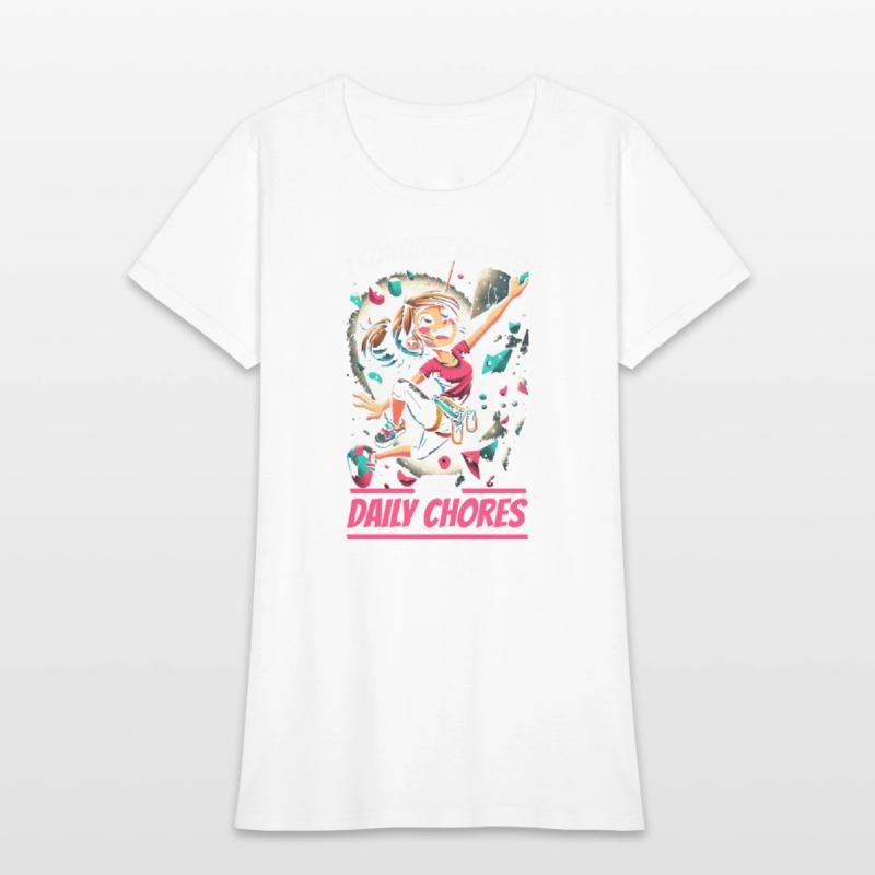 Bouldering Girl Boulderer Rock Climbing Wall