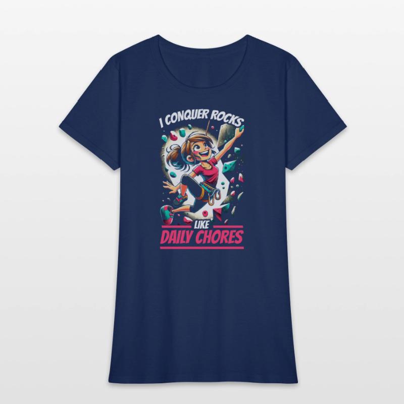 Bouldering Girl Boulderer Rock Climbing Wall