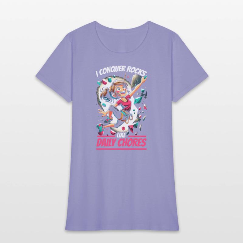 Bouldering Girl Boulderer Rock Climbing Wall