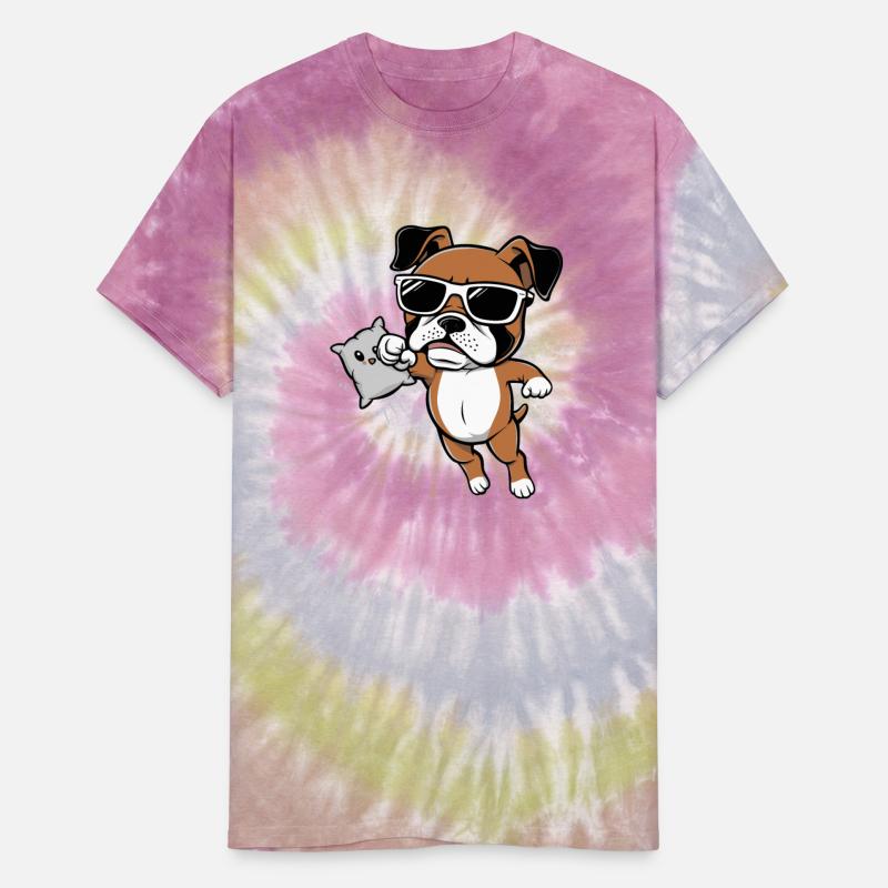 Boxer Dog Punching Kawaii Pillow Toy