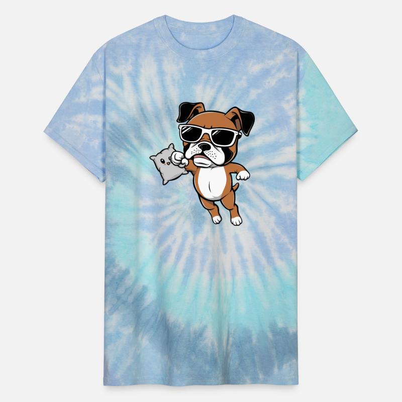 Boxer Dog Punching Kawaii Pillow Toy