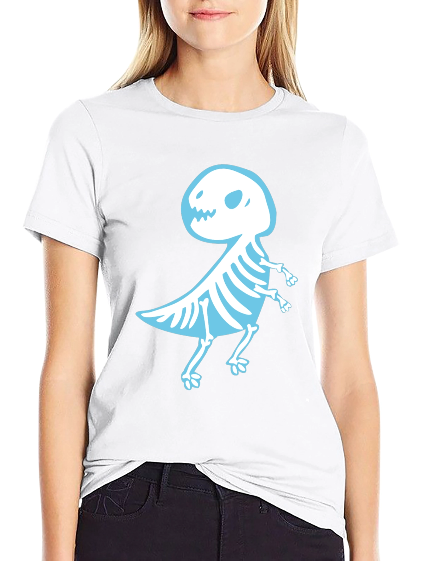 Dino Skeleton Graphic Tee