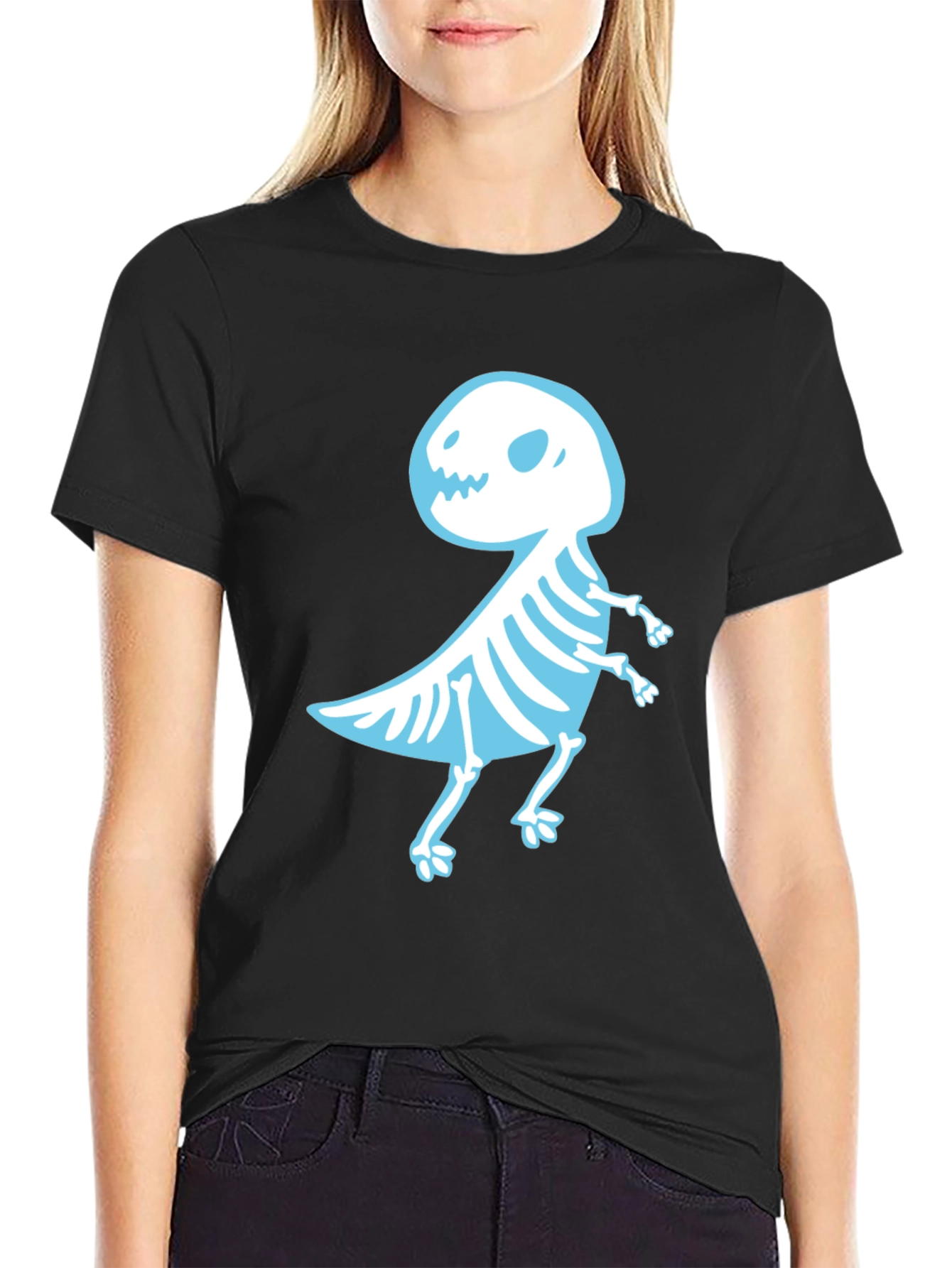 Dino Skeleton Graphic Tee