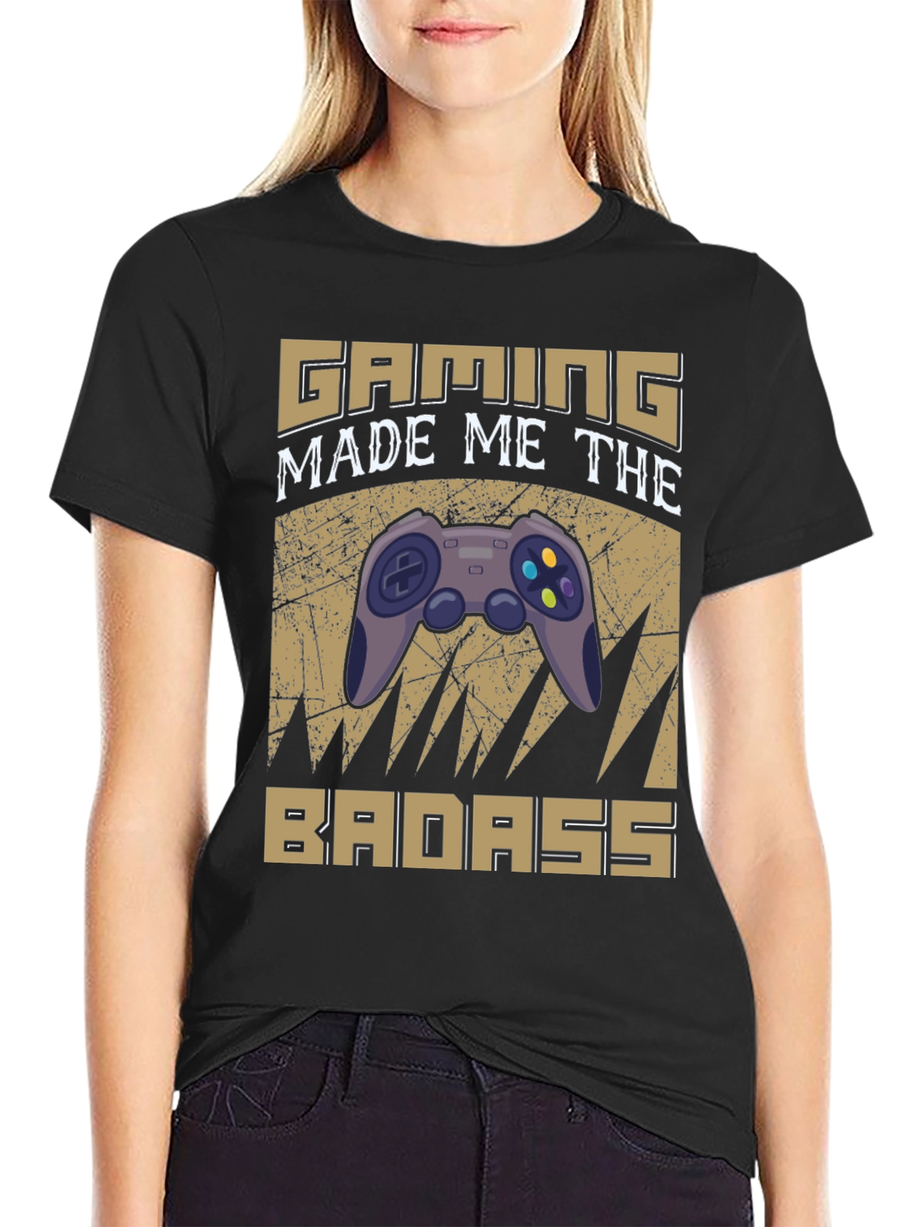 Gaming Made Me The Badass Black T-Shirt
