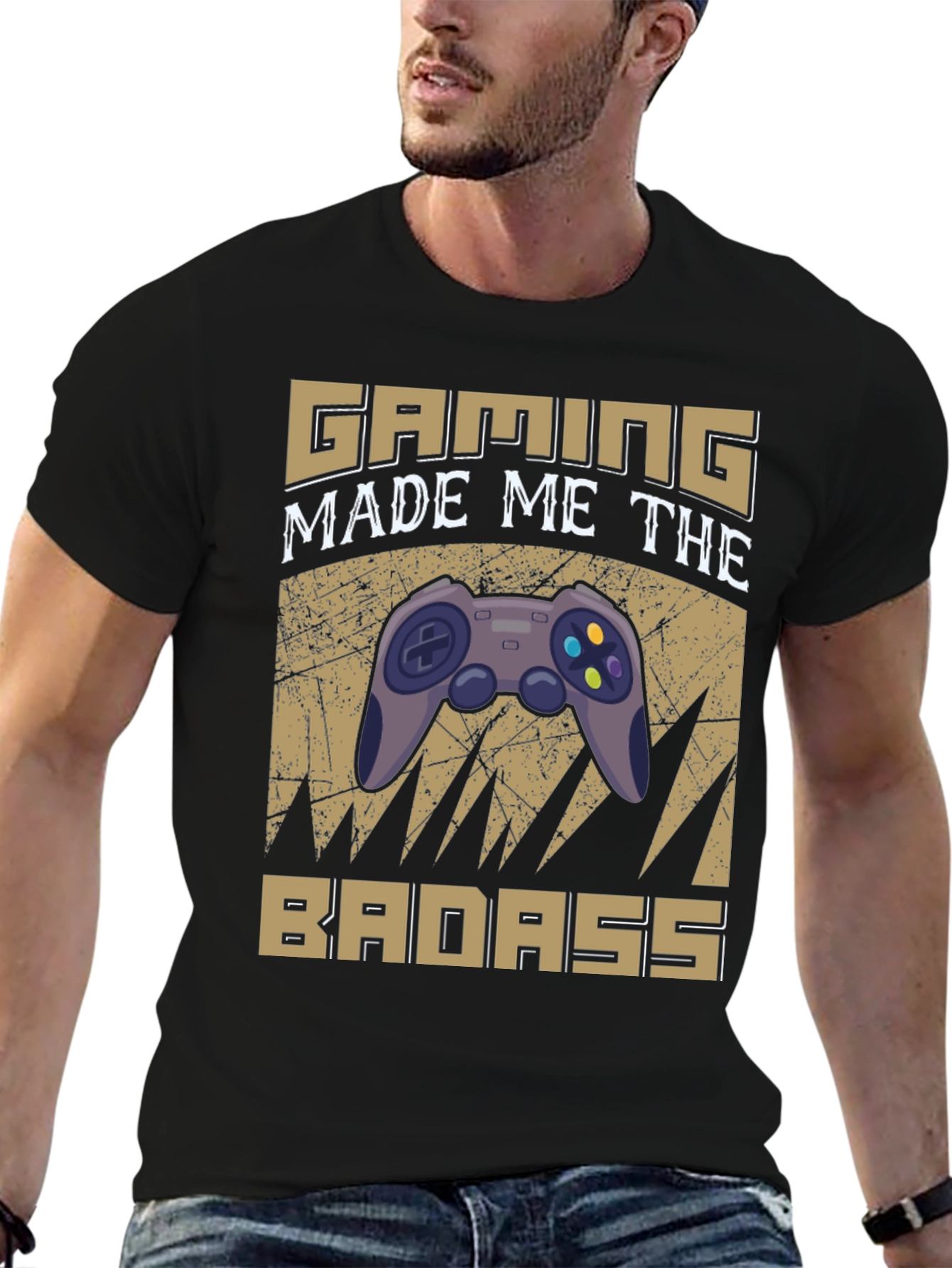 Gaming Made Me The Badass Black T-Shirt