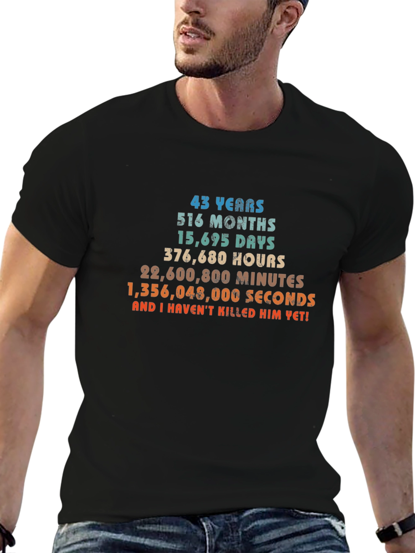 43rd Birthday T-Shirt - Funny Gift for Him