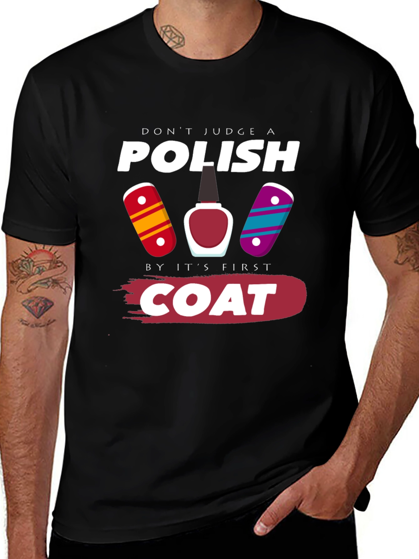 Funny Nail Polish T-Shirt - Dont Judge a Polish