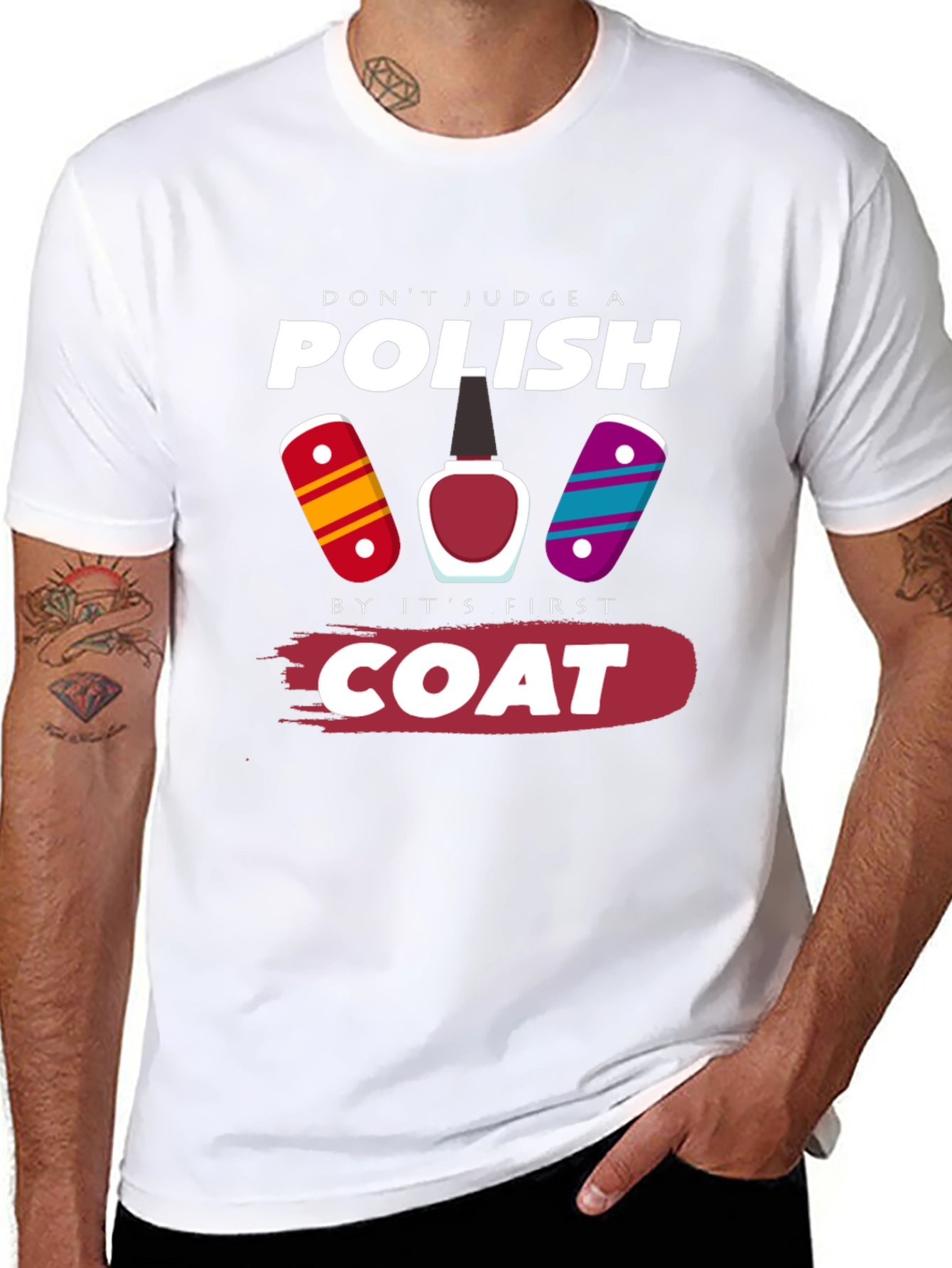 Funny Nail Polish T-Shirt - Dont Judge a Polish