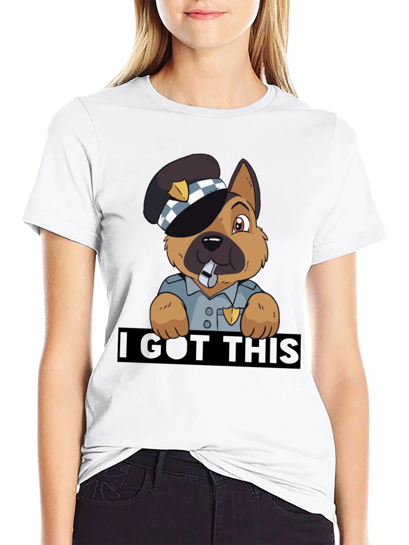 Funny German Shepherd Police T-Shirt – I Got This Dog Lover Tee