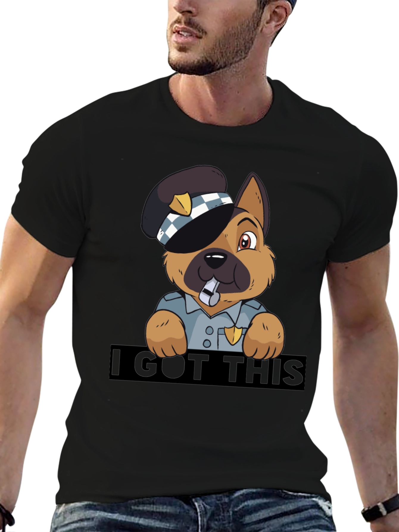 Funny German Shepherd Police T-Shirt – I Got This Dog Lover Tee