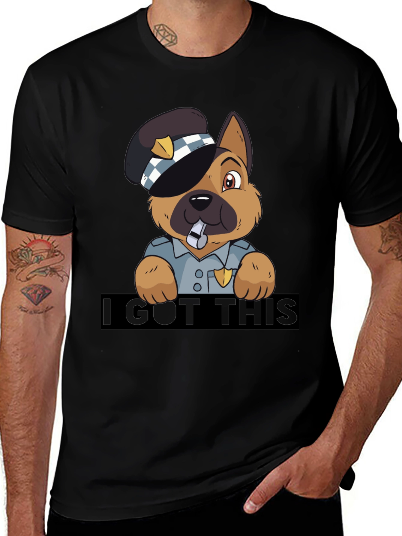 Funny German Shepherd Police T-Shirt – I Got This Dog Lover Tee