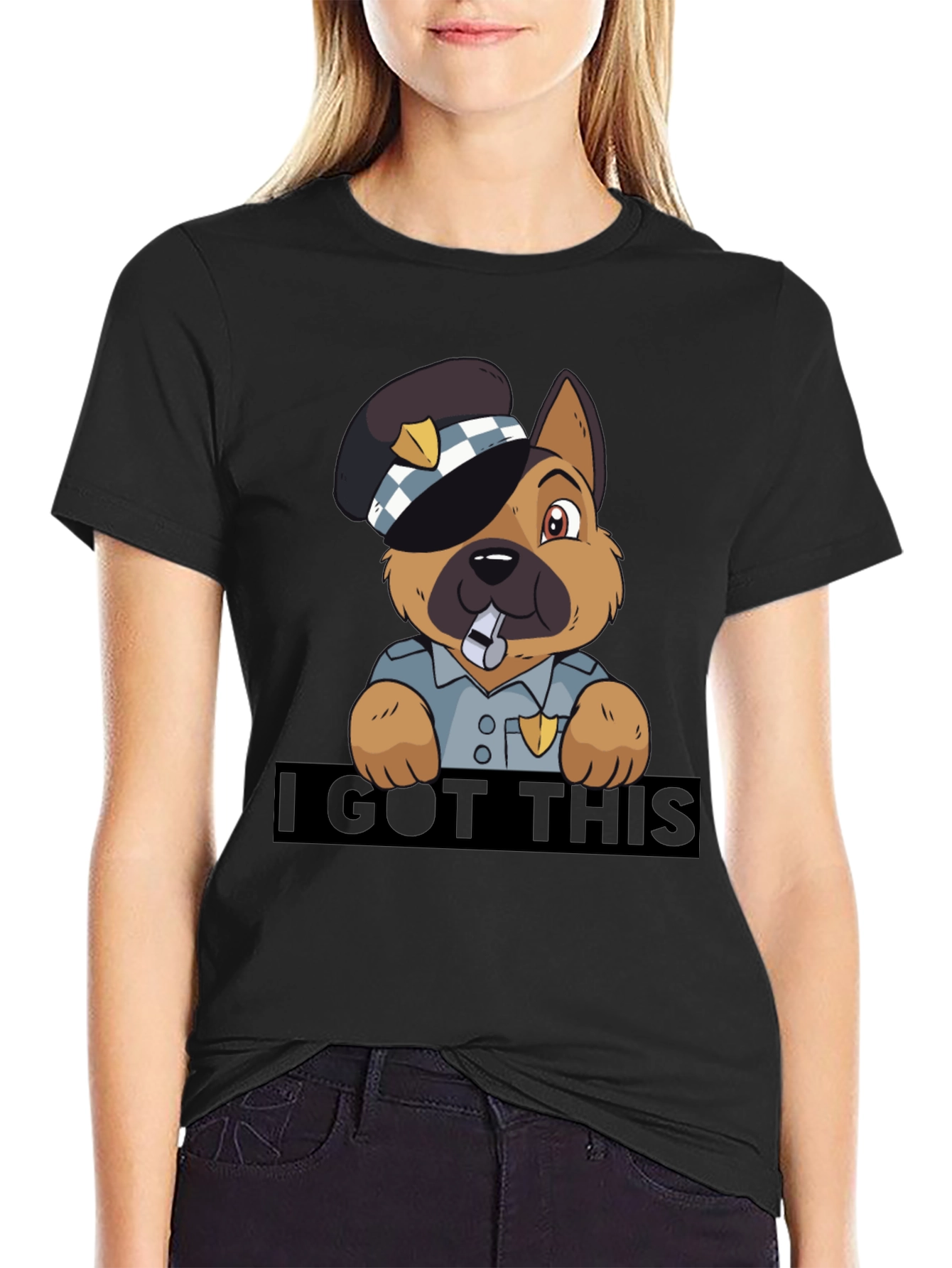 Funny German Shepherd Police T-Shirt – I Got This Dog Lover Tee