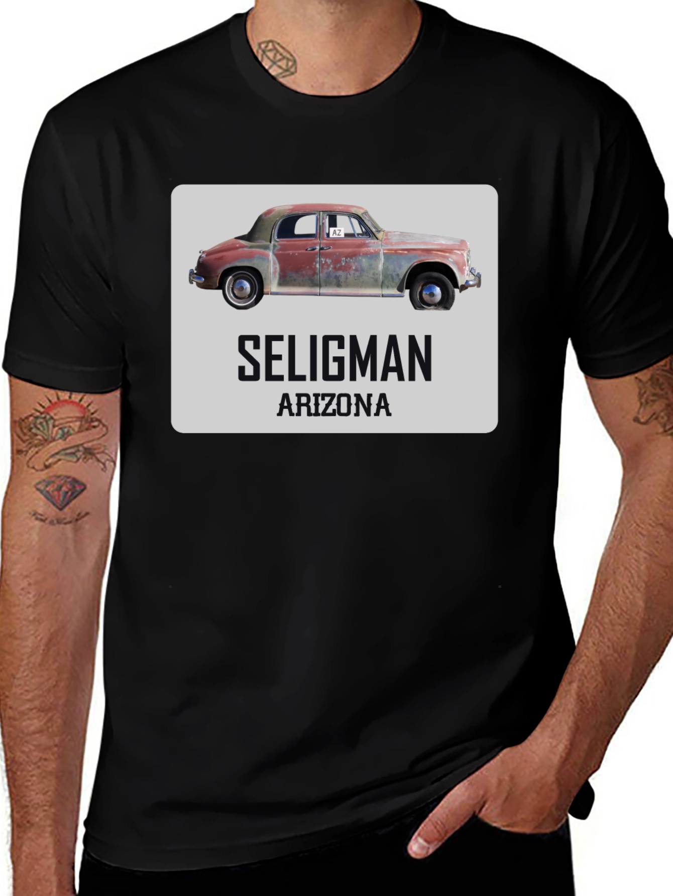 Seligman Arizona Car Graphic T-Shirt