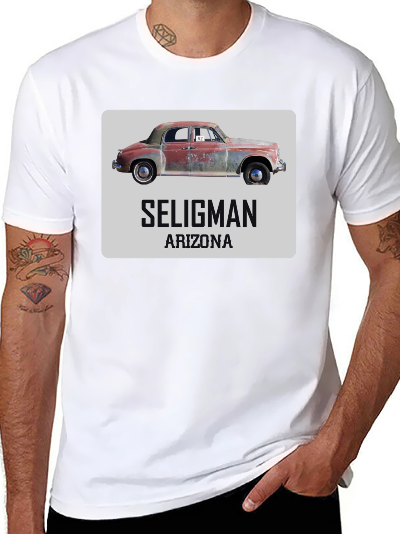 Seligman Arizona Car Graphic T-Shirt