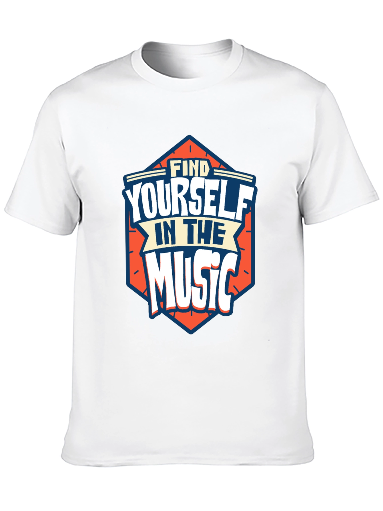 Find Yourself in the Music Black Graphic Tee