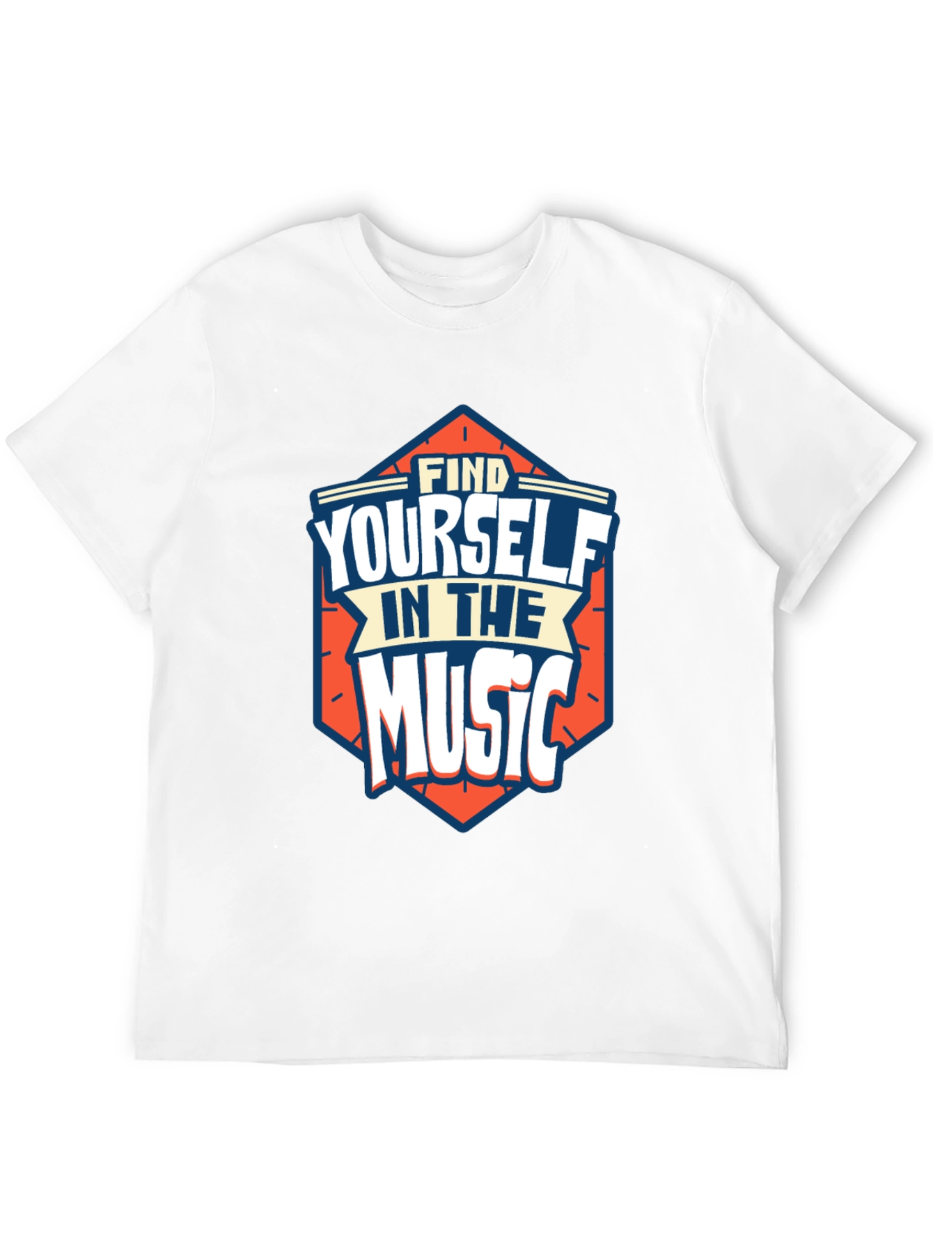 Find Yourself in the Music Black Graphic Tee