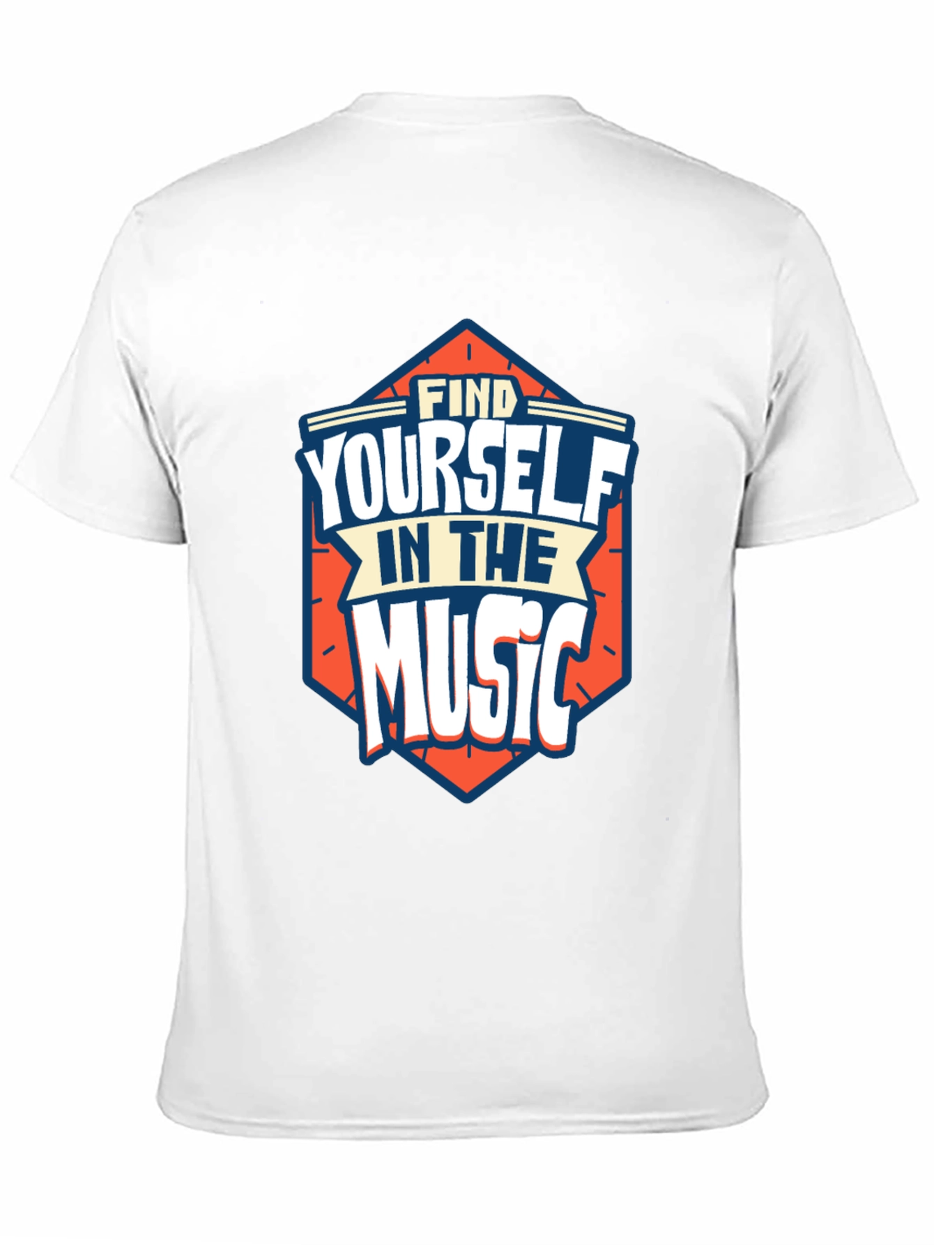 Find Yourself in the Music Black Graphic Tee