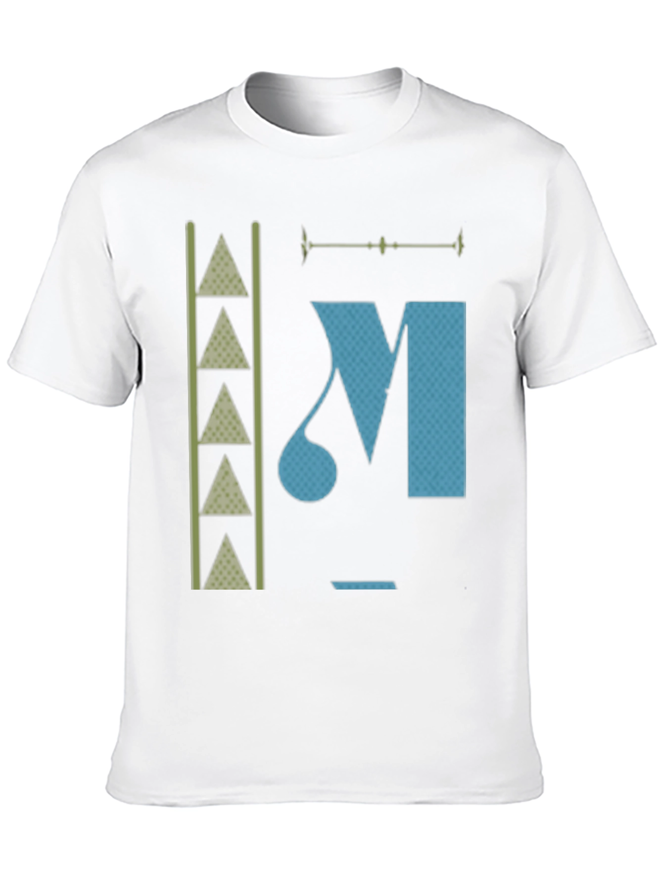 Abstract Graphic Print Mens Black T-Shirt