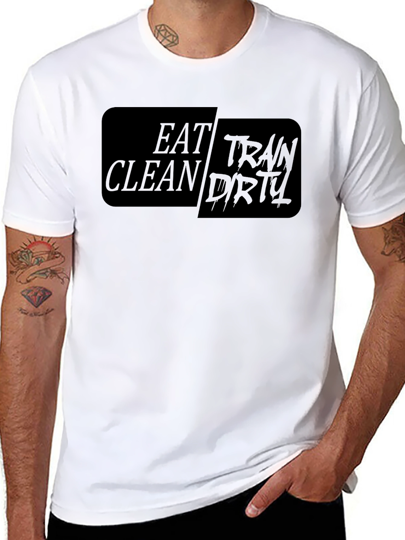 Eat Clean Train Dirty Graphic Tee