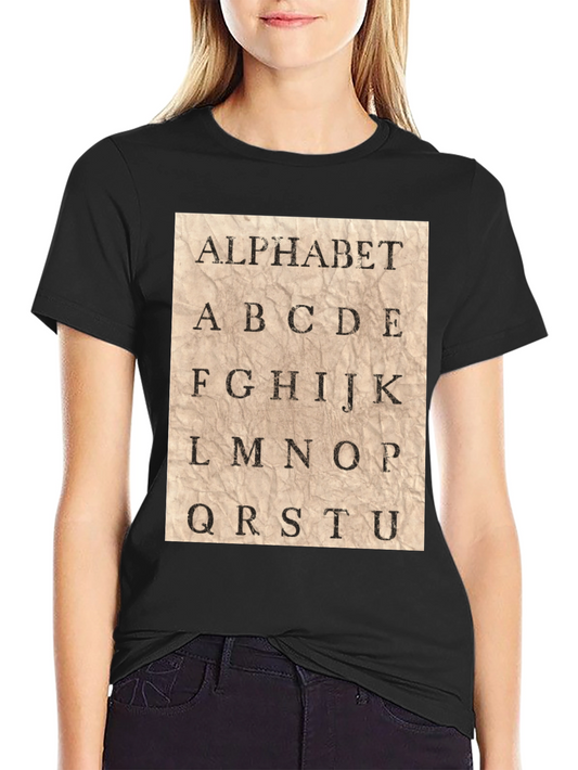 Alphabet T-Shirt - Vintage Style Design