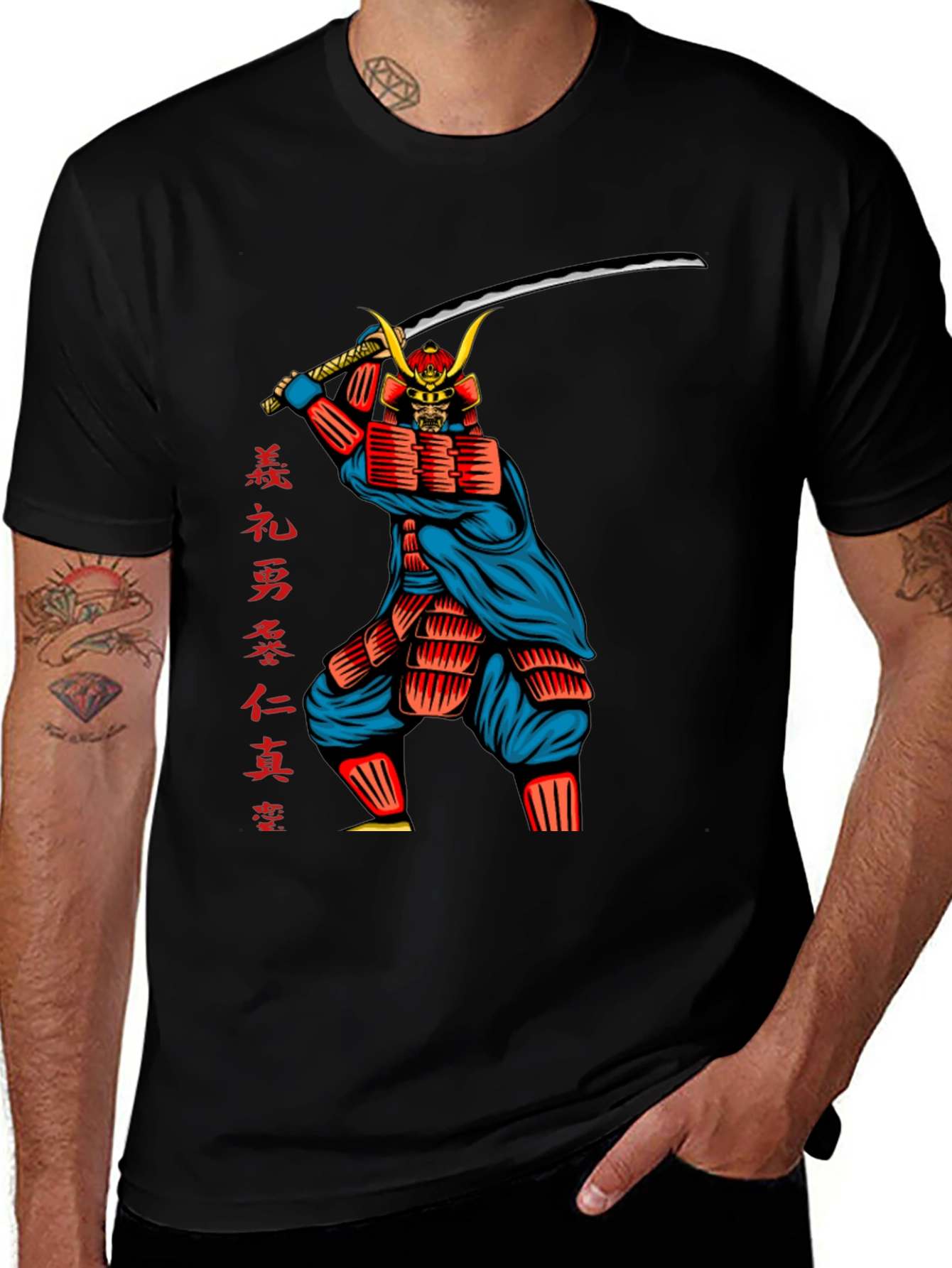 Samurai Graphic Tee - Warrior Design