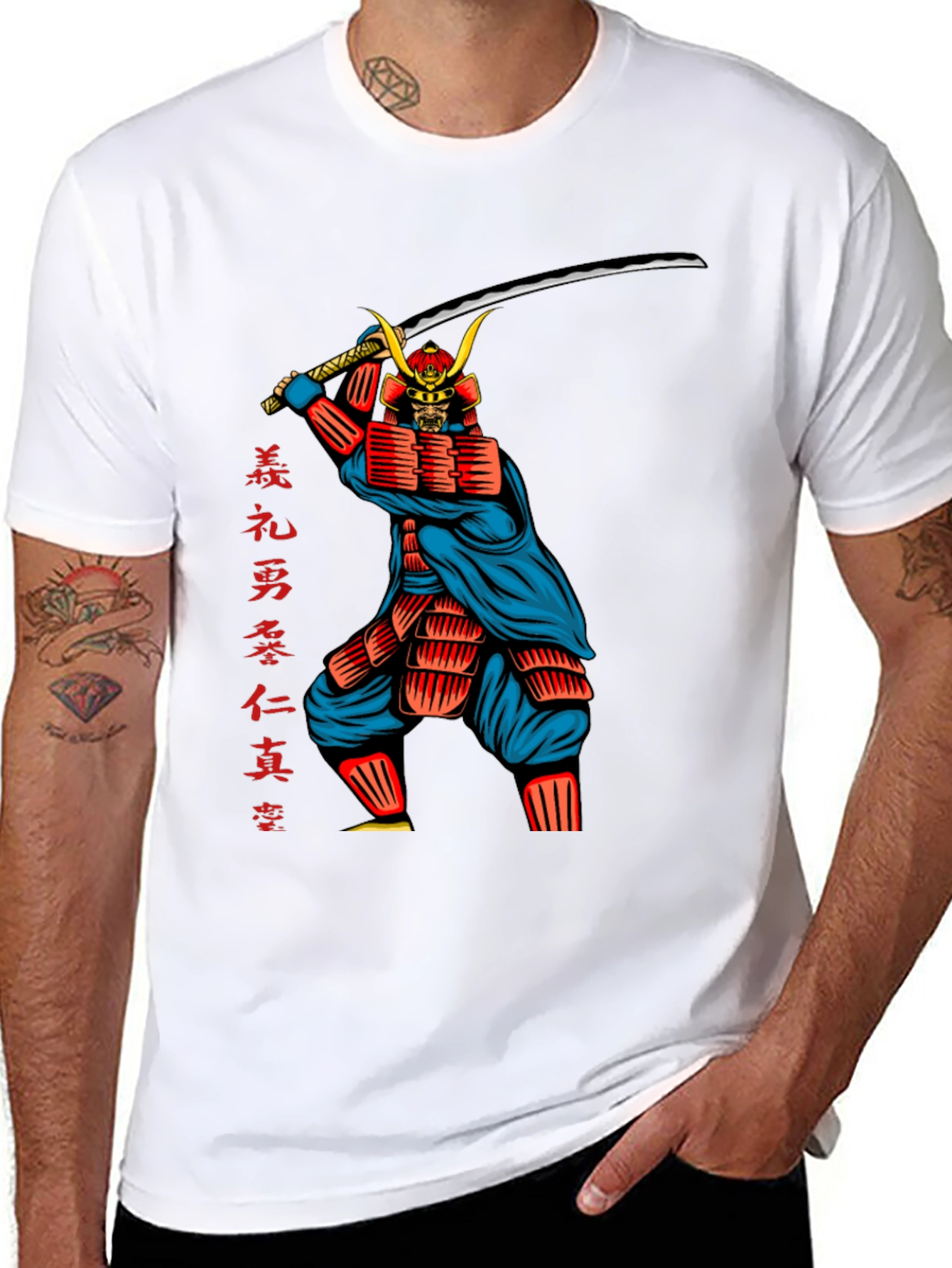 Samurai Graphic Tee - Warrior Design