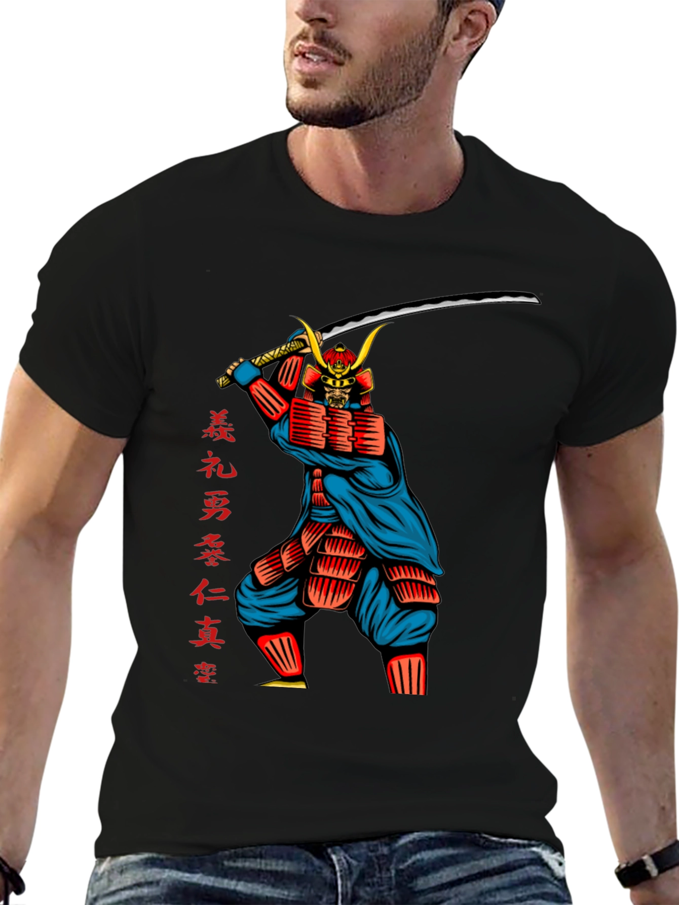 Samurai Graphic Tee - Warrior Design