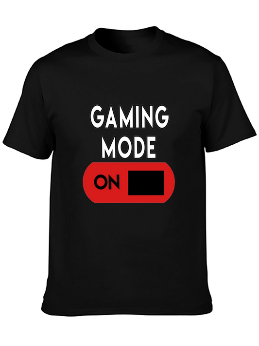 Gaming Mode ON Black Graphic Tee