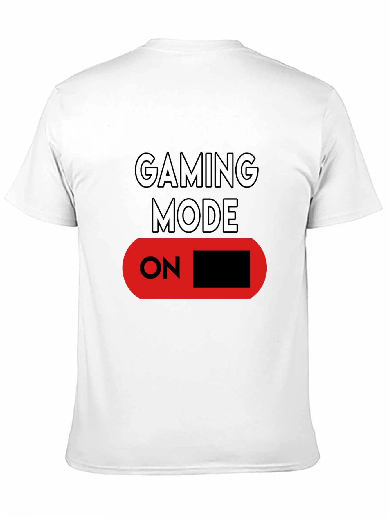 Gaming Mode ON Black Graphic Tee