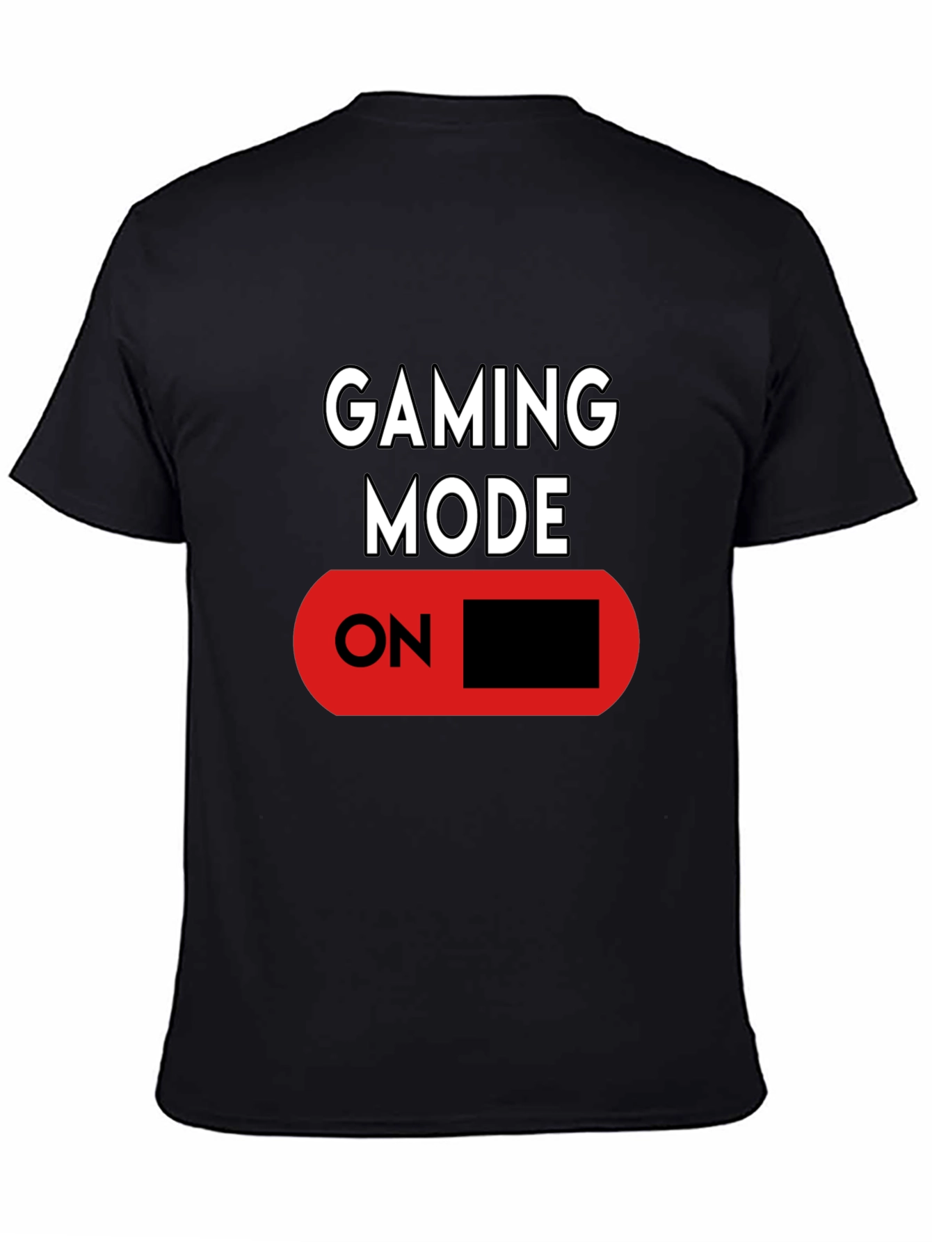 Gaming Mode ON Black Graphic Tee