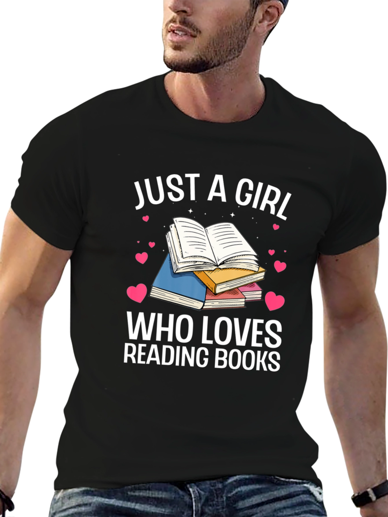 Just A Girl Who Loves Reading Books T-Shirt