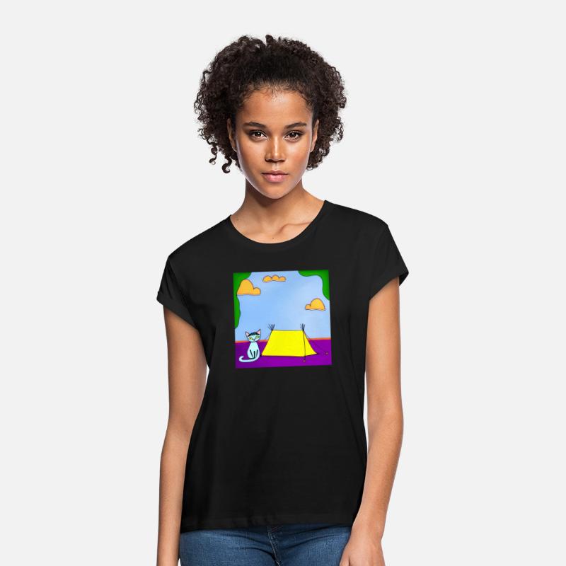 Cat Camping In Nature